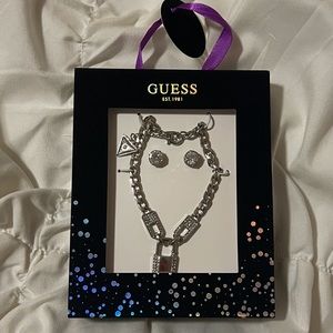 Guess Necklace and Earrings Set